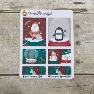 A Christmas Snow Globe Planner Stickers Back to Basics