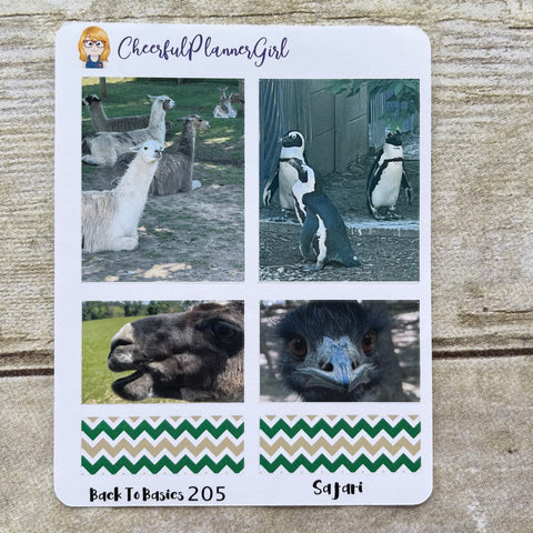 Love the Wild Safari Animals Planner Stickers Back to Basics