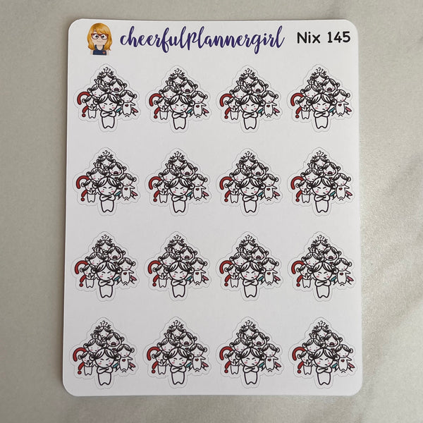 Nixie Surrounded by Clueless People Planner Stickers