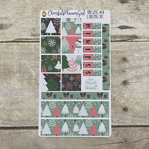 O Christmas Tree Hobonichi Weeks Weekly Planner Stickers