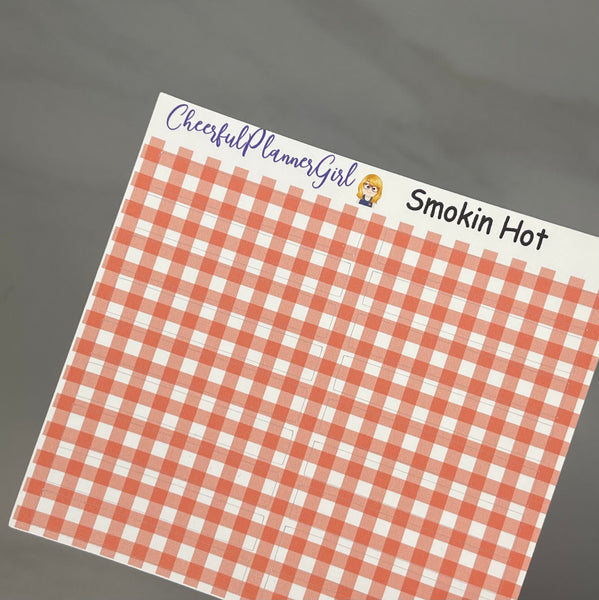 Smokin Hot Mini Kit Weekly Layout Planner Stickers BBQ Summer Grill